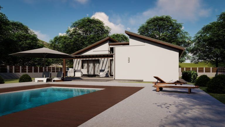 Tatabánya 133 m²-es családi ház típusterv háztervünk