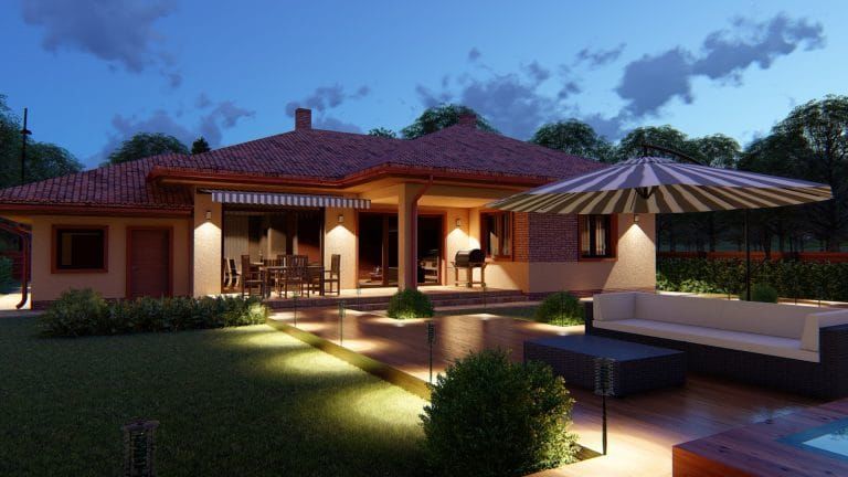 Maroslelle 168 m²-es családi ház típusterv