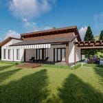 Vác 96 m²-es családi ház típusterv