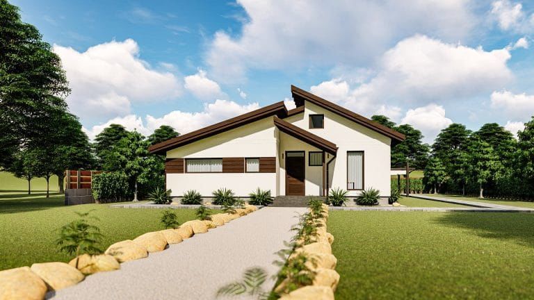 Taksony 112 m²-es családi ház típusterv