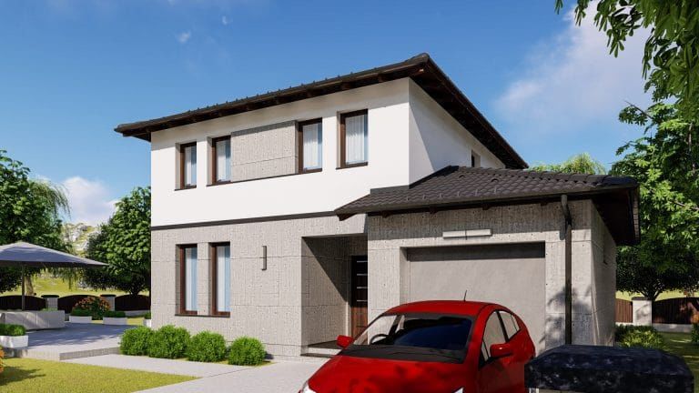 Solt 130 m²-es családi ház típusterv