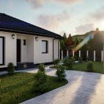 Göd 105 m²-es családi ház típusterv