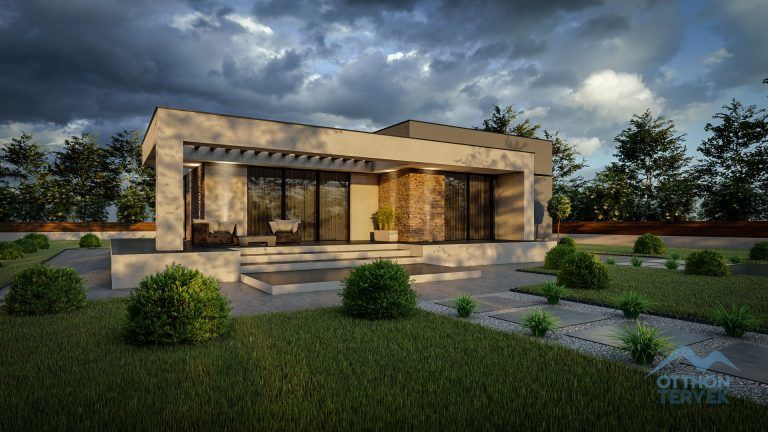 Eger 121 m²-es családi ház típusterv