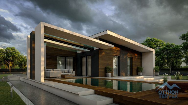 Balatonfüred családi ház típusterv (OT-083) (106 m²)