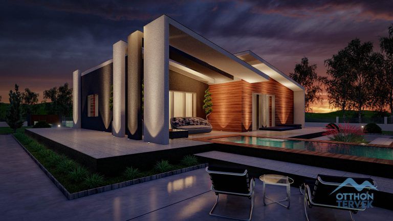 Szeged családi ház típusterv (OT-100)