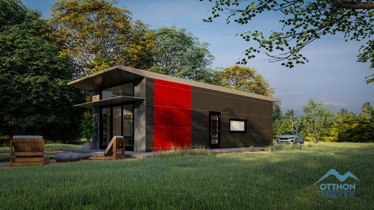 Ibiza galériás 64 m²-es modulház