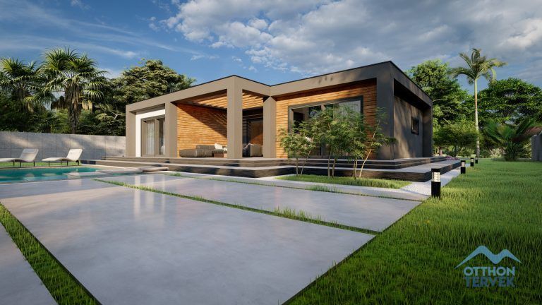 Csopak 100m²-es családi ház típusterv