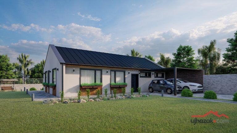 Veszprém 111 m²-es nyeregtetős családi ház típusterv