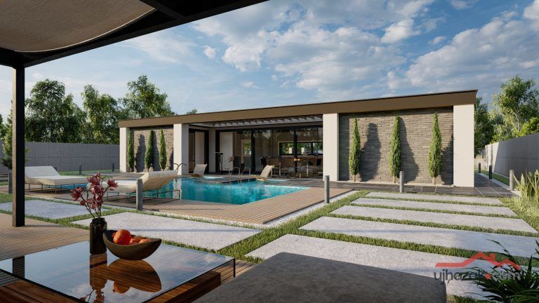 Balaton 110m²-es családi ház típusterv