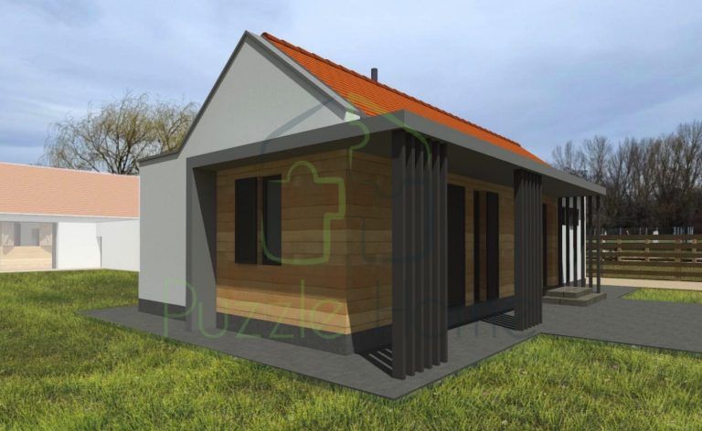 Sopron 72 m²-es típusterv – modern, egészséges és fenntartható készház