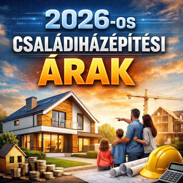 Családi ház építési árak 2026-os évben